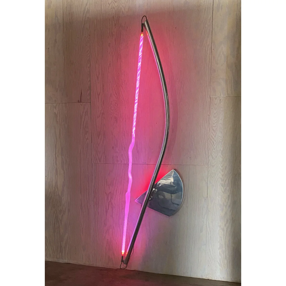 Wall sized Modernist Neon Sculpture