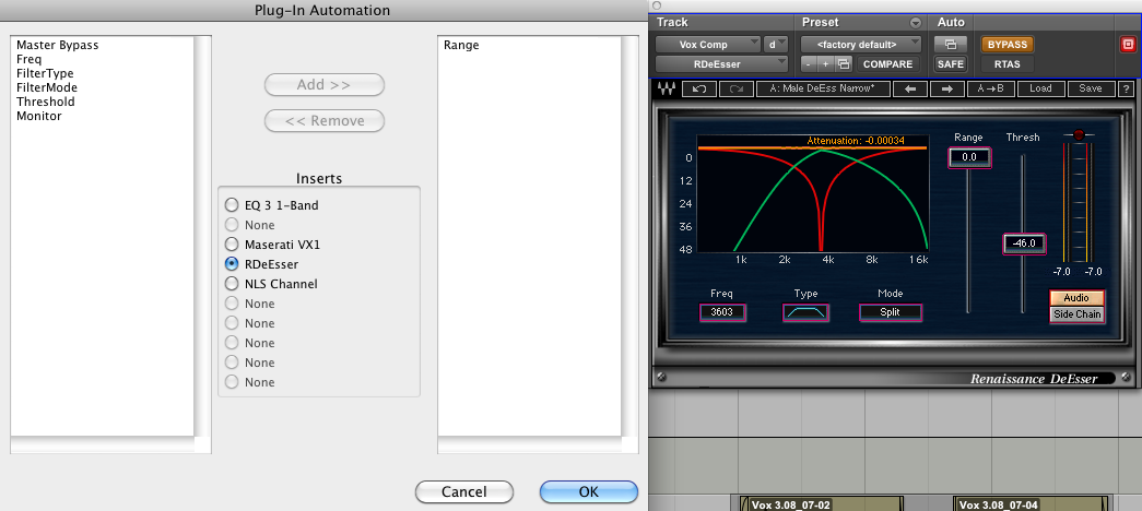 Enable automation for the Range control