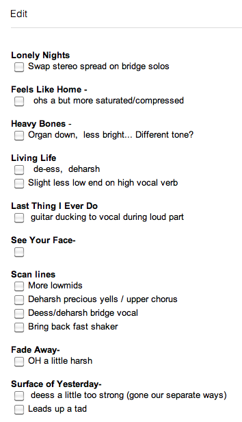 The Neverending to-do list!
