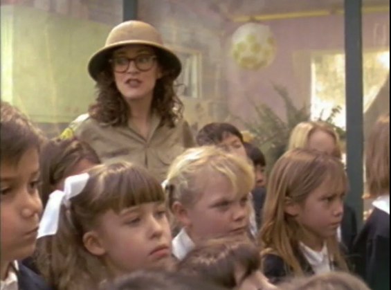 In the award-winning AFI grad short "Family Attraction"—and a pith helmet!