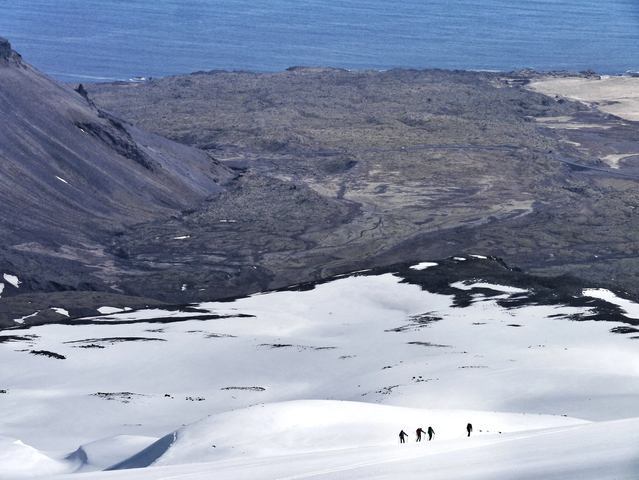 Hiking on snæfellsnes peninsula