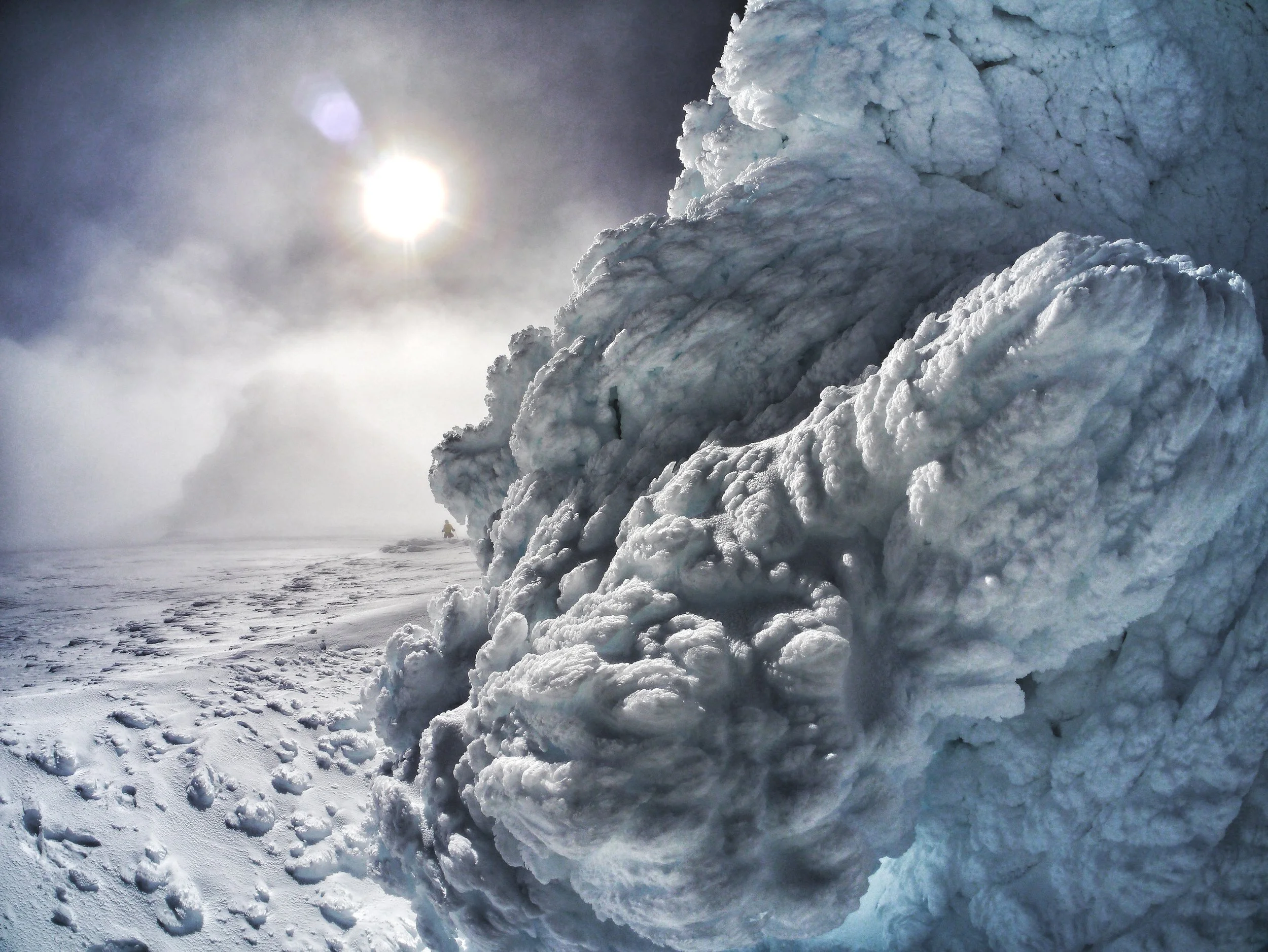 Summit ice on Snæfellsjökull