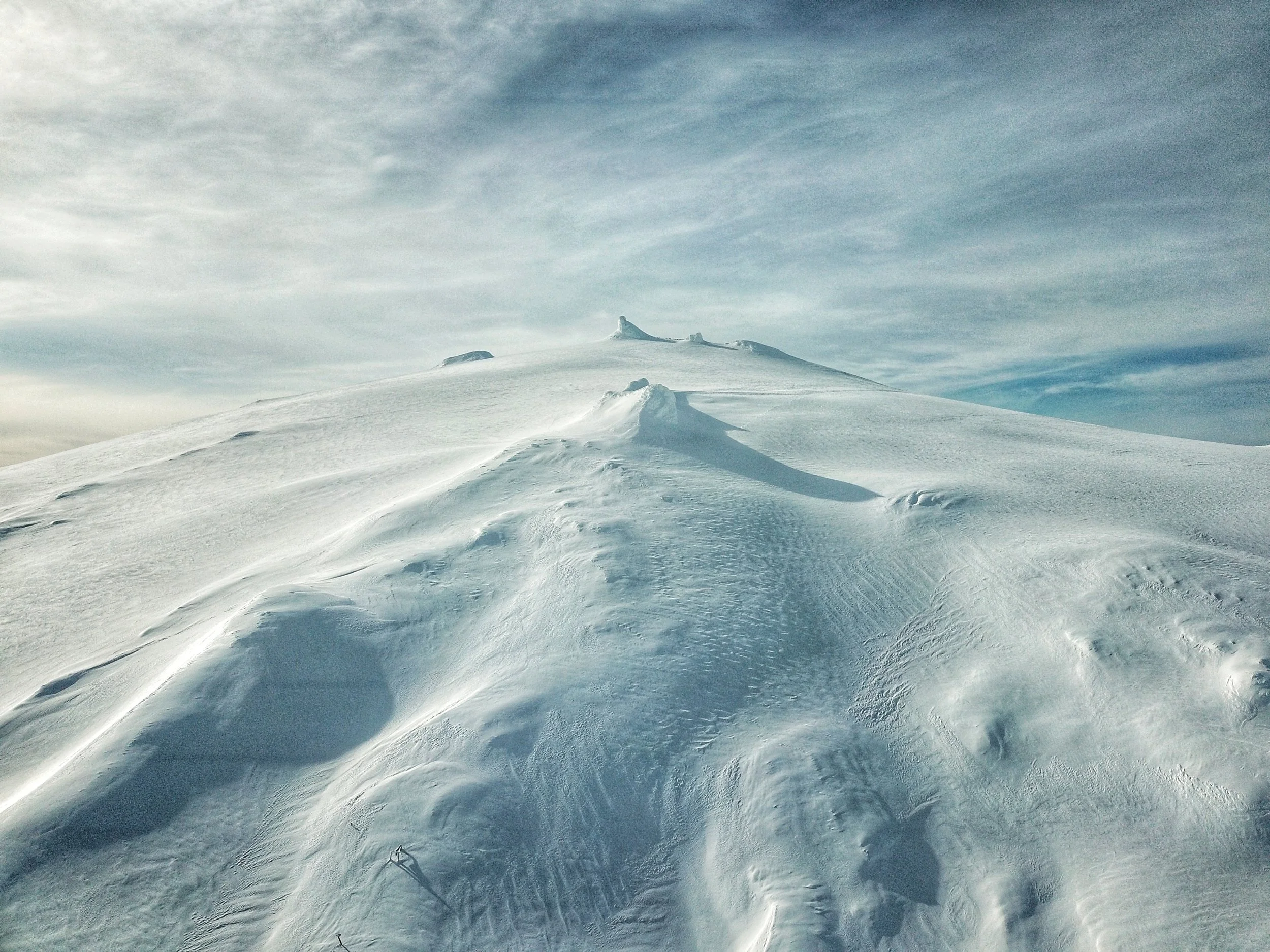 drone view of Snæfellsjökull glacier