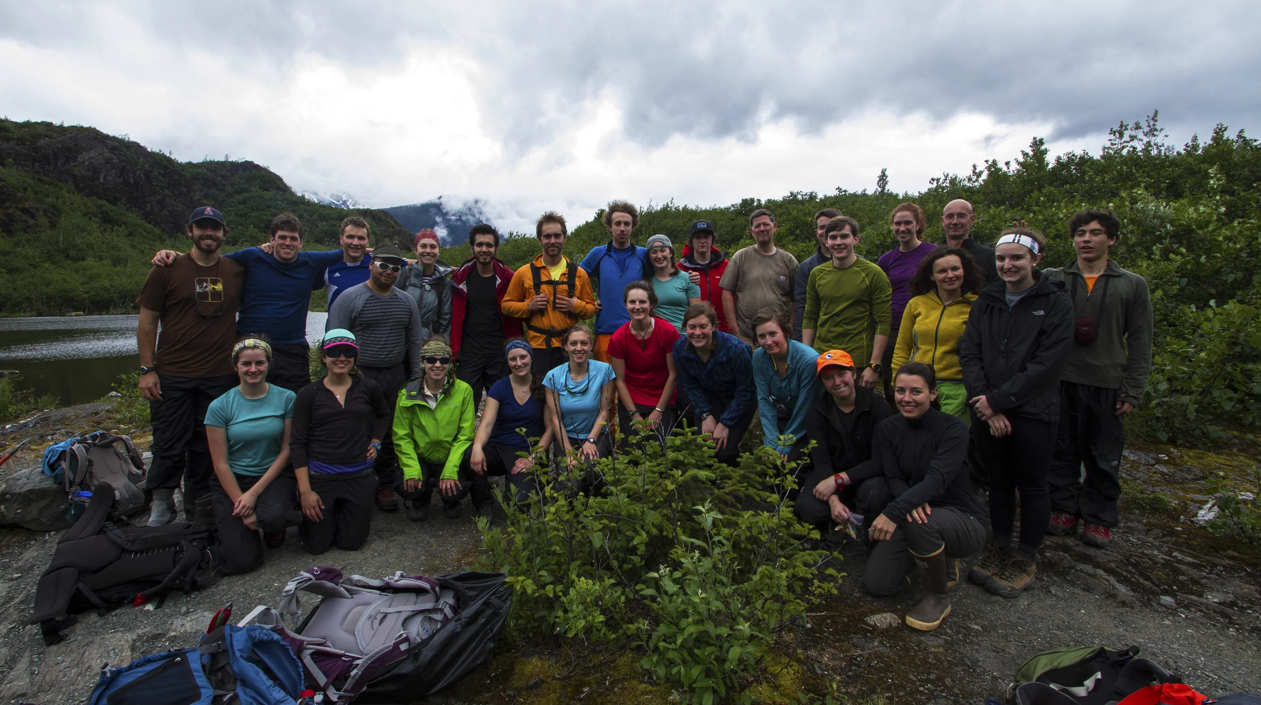 The 2013 JIRP crew en route to Mendenhall Glacier. Photo: Adam Taylor