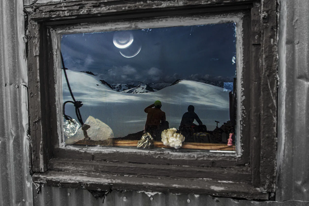 Jon and Christy reflecting on the mountains as they make memories that will last a lifetime. Photo: Adam Taylor