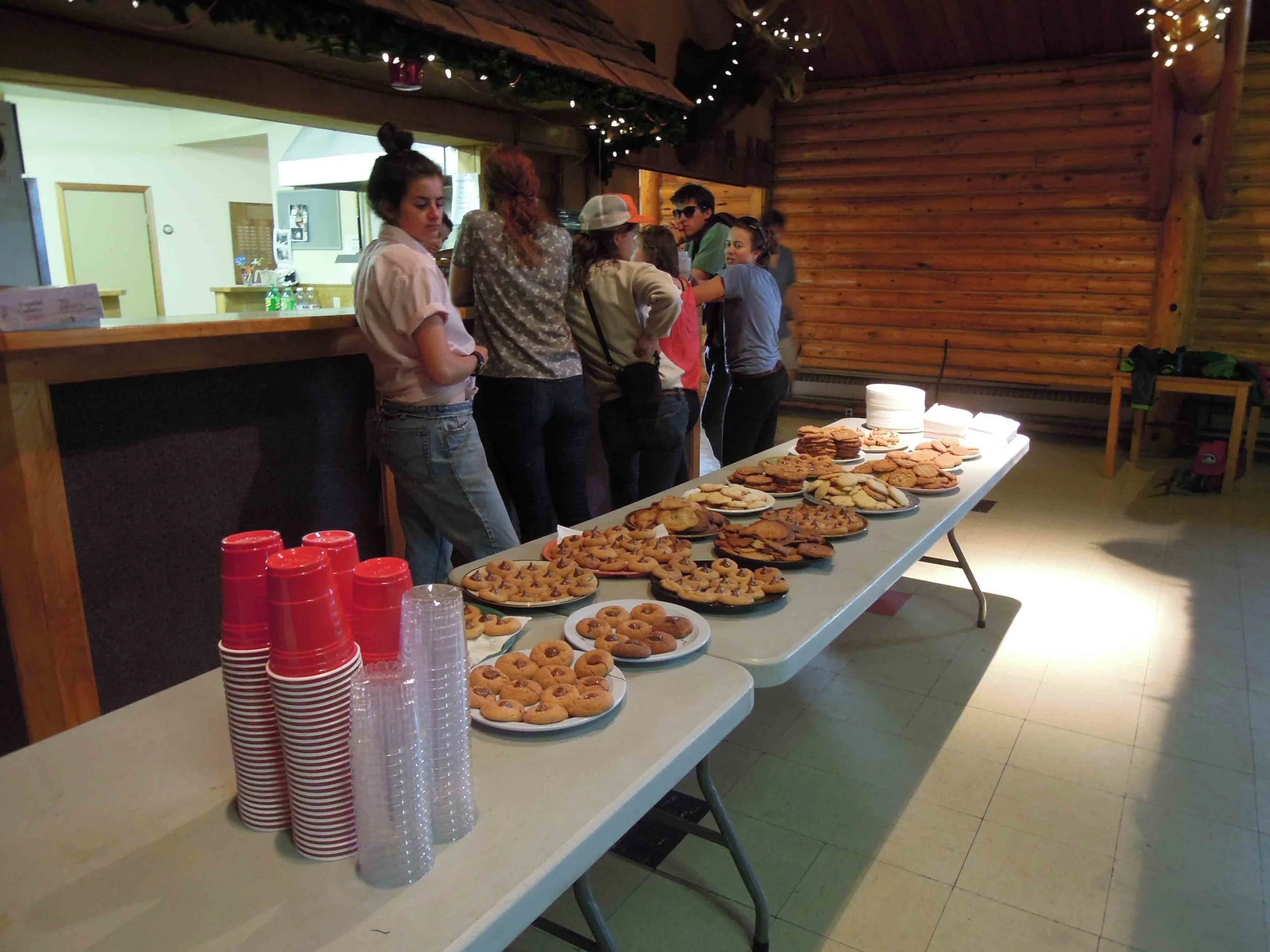 Yum Yum! Lots of cookie eating after the talks. Photo by Stephanie Streich.