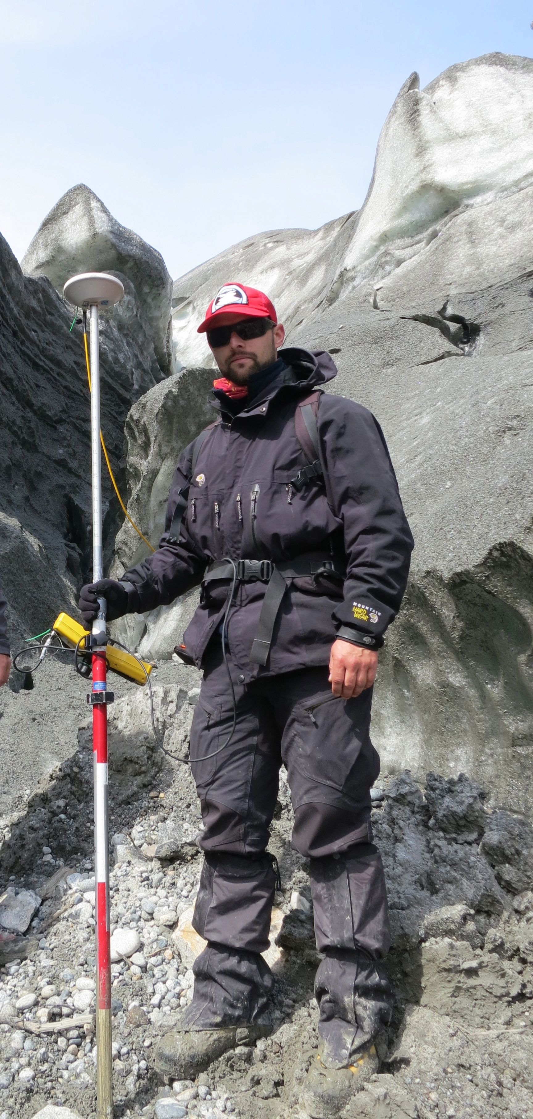 Paul Winter with some GPS equipment.