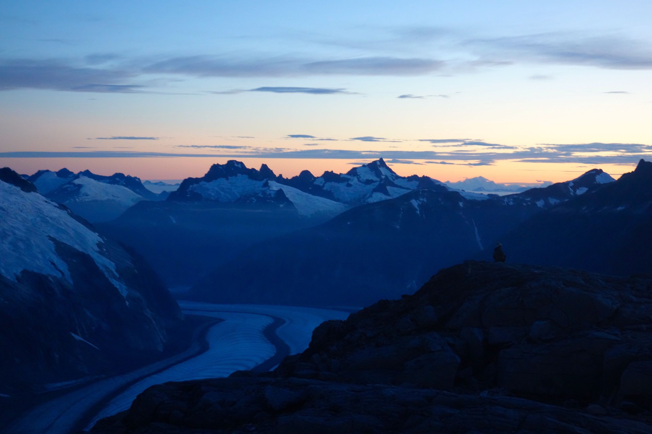 The Gilkey Trench as seen from Camp 18. Photo by Riley Wall.