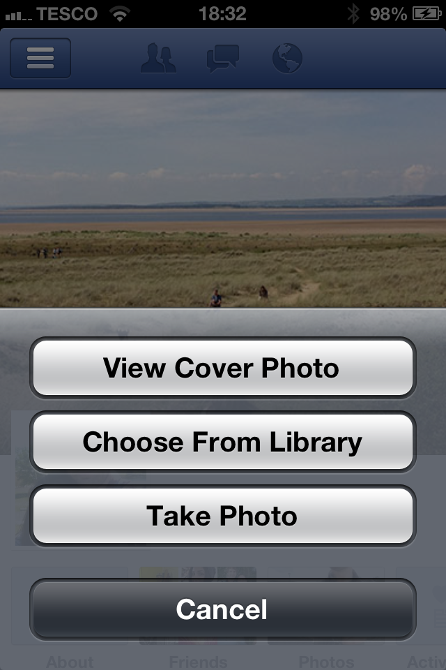 change facebook cover photo iphone app — Social Media Tips, Social