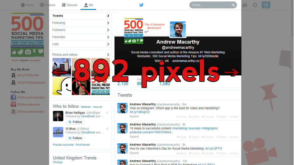 Twitter Background Template 2014, 2015 PSD | 1920 x 1200 Photoshop Download  — Andrew Macarthy - Social Media Marketing