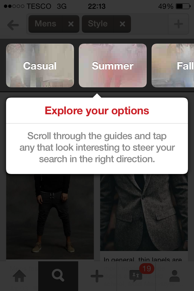 Pinterest's Guided Search Example