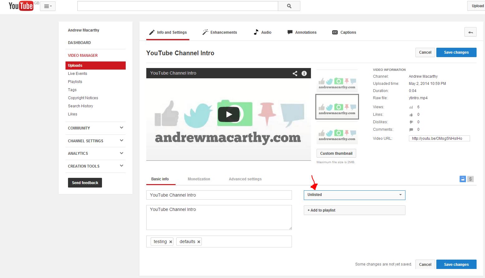 How to Make A YouTube Branding Intro Video for Free Step 9