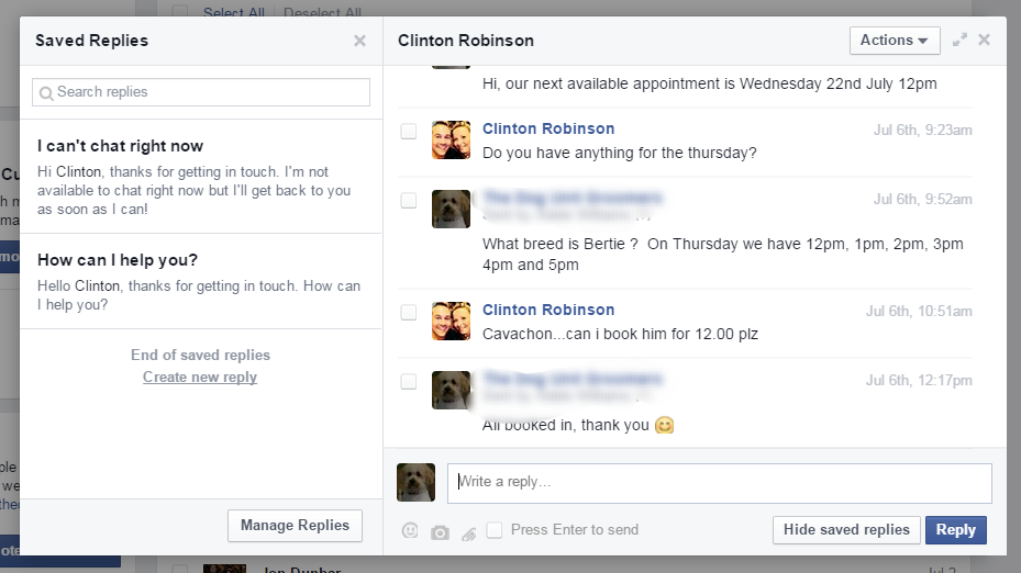 How to Use Facebook Saved Replies to Answer Customer Messages in Record ...