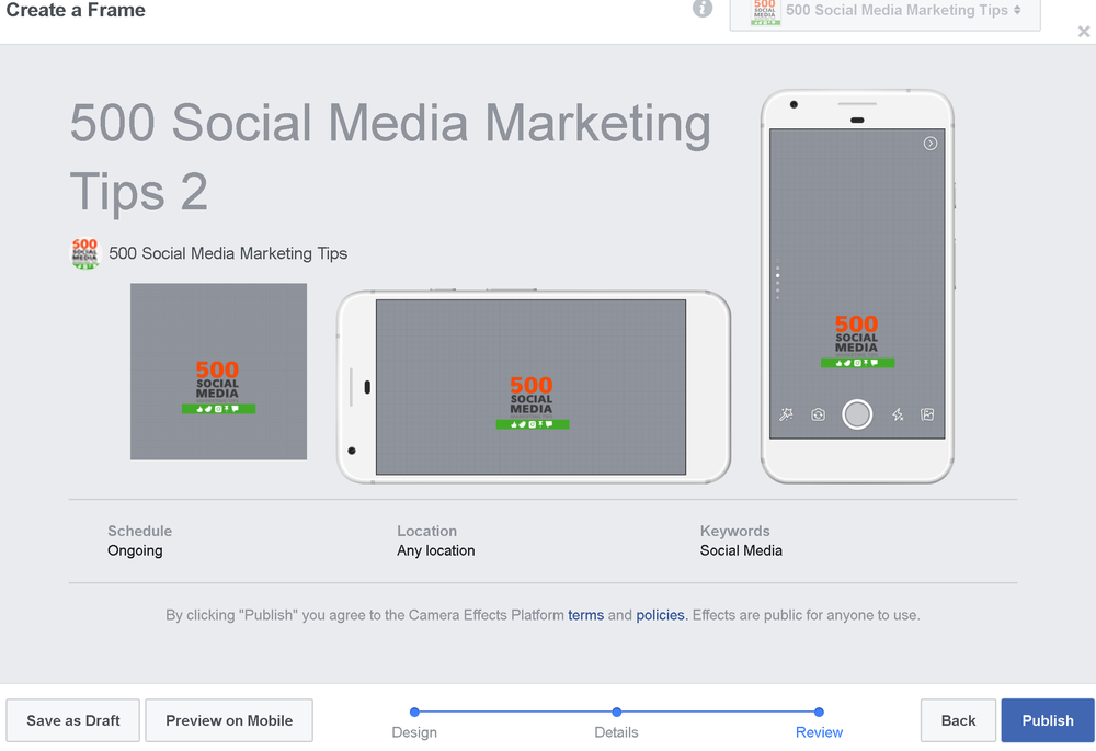 How To Make Custom Frames For Facebook Stories To Promote Your Business In Photos And Videos Andrew Macarthy Social Media Marketing