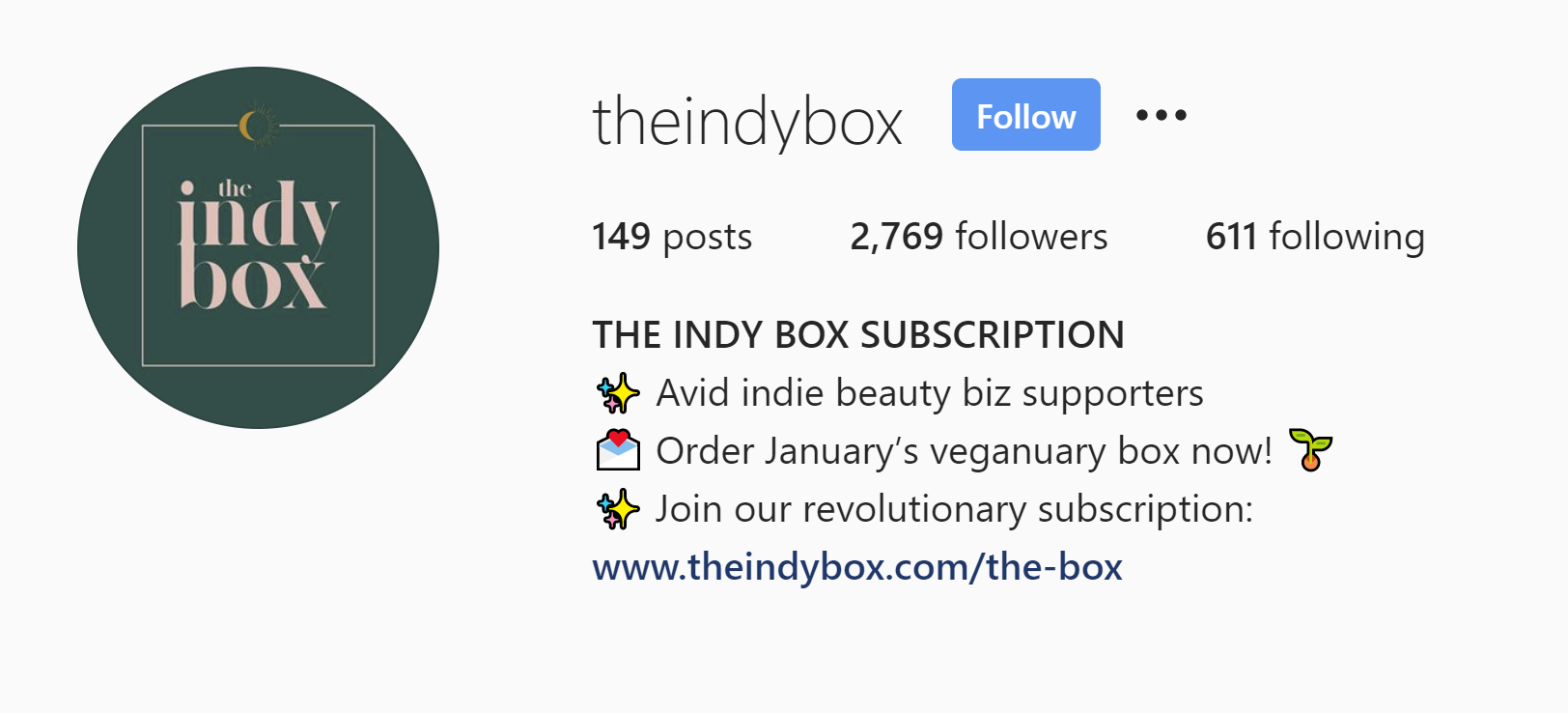Instagram Bio Example and Idea #5