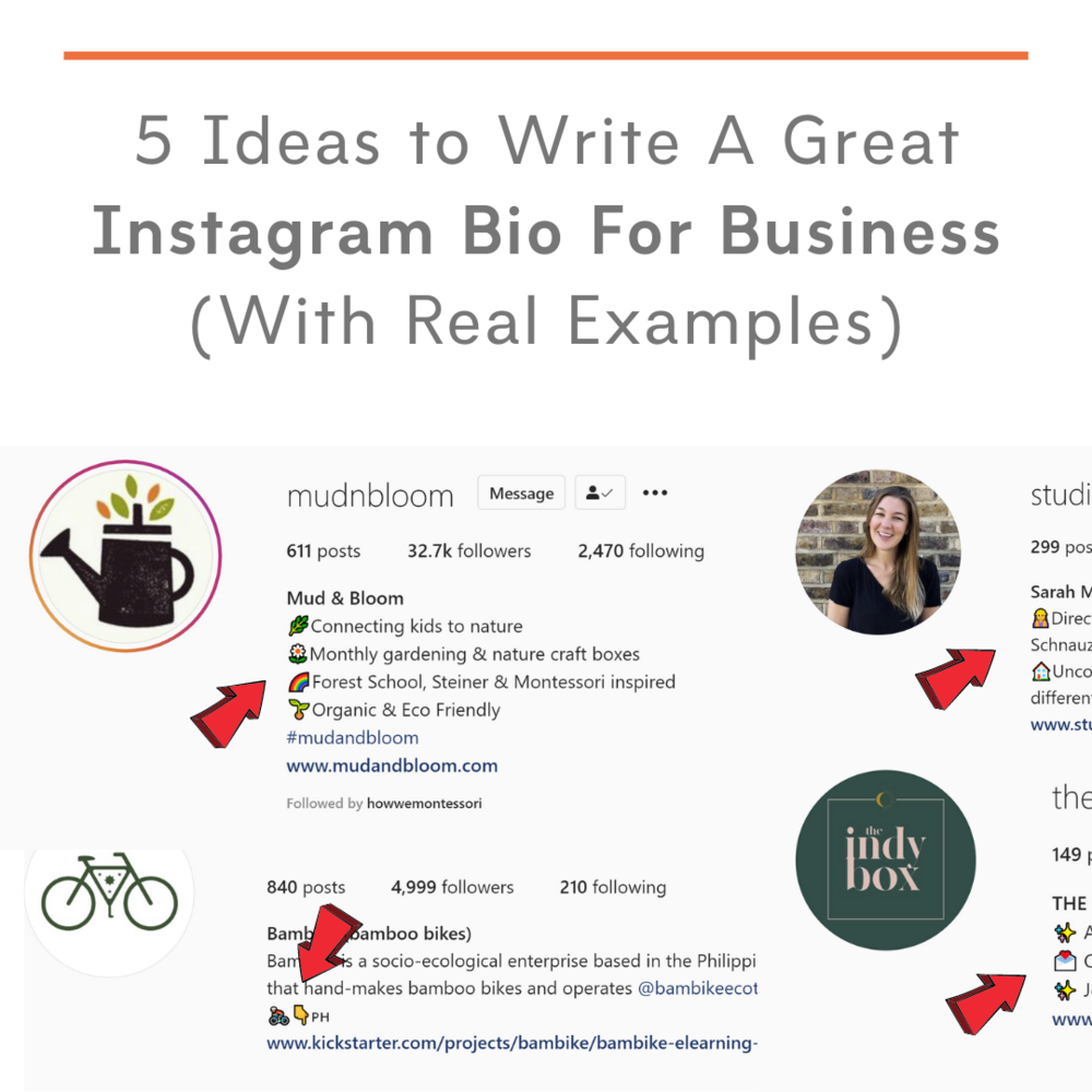 24 Ideas to Write A Great Instagram Bio For Business (With Real