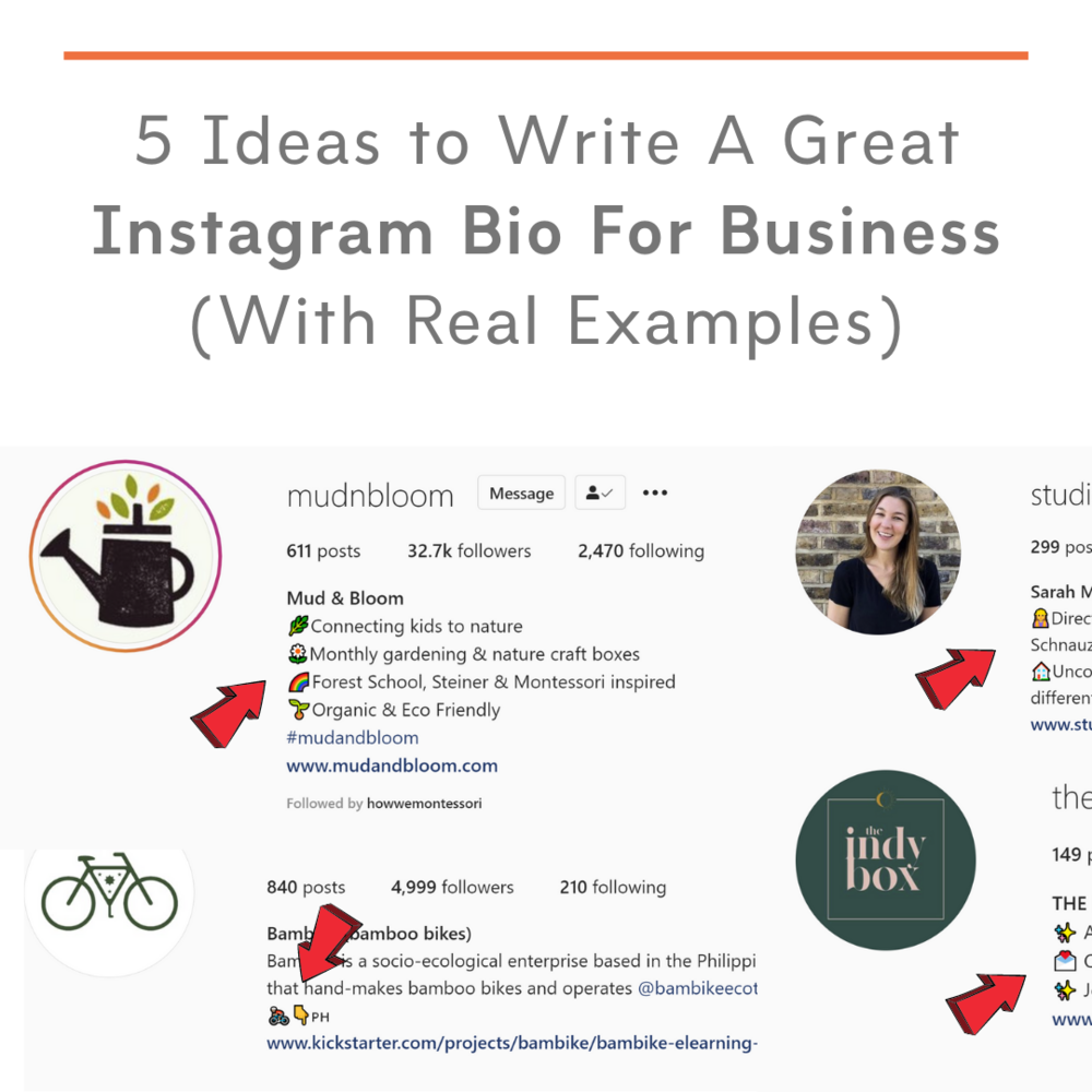 26 Ideas to Write A Great Instagram Bio For Business (With Real