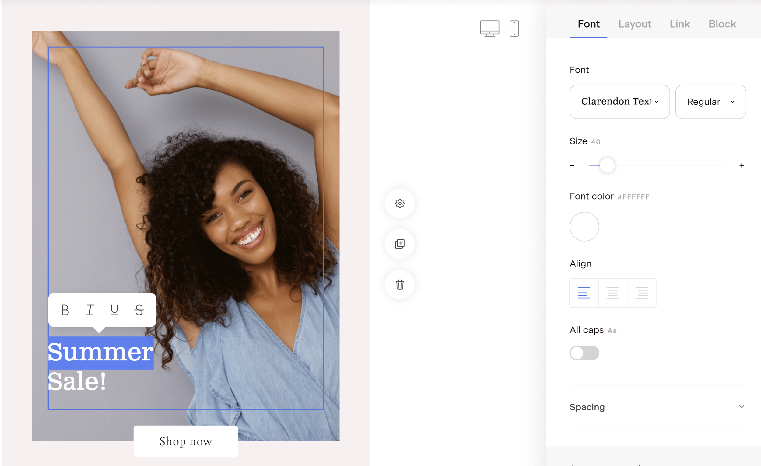 Flodesk template customisation