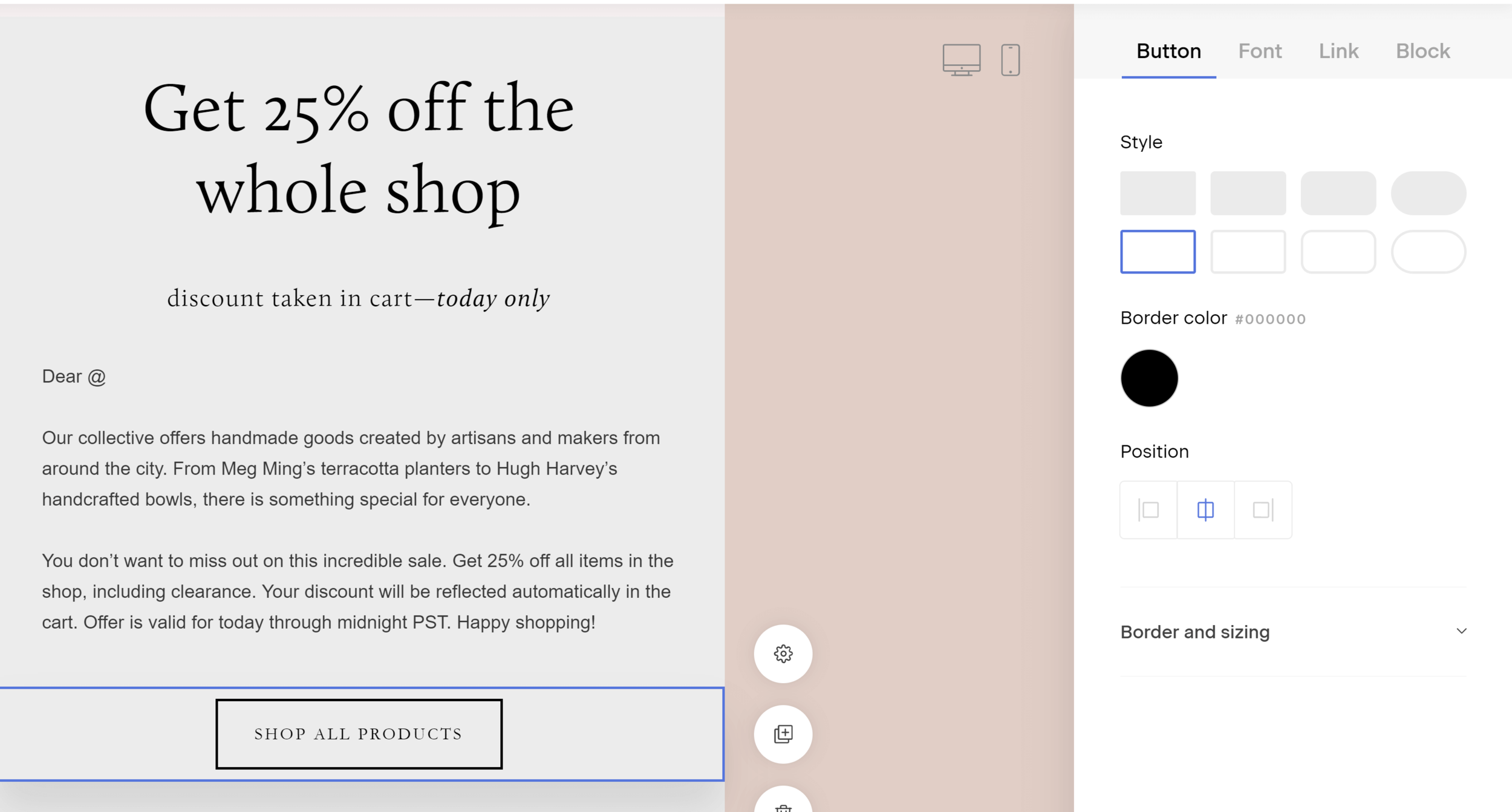 Flodesk customisation
