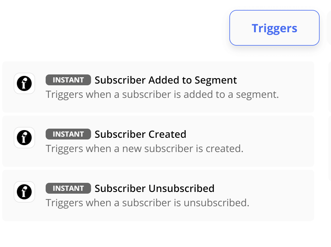 Flodesk Woocommerce triggers