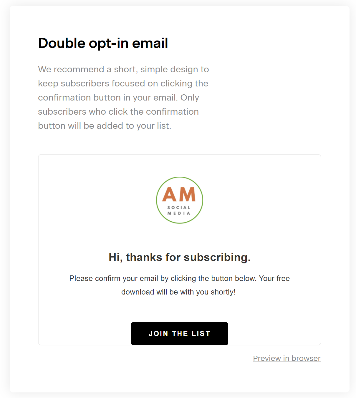 Flodesk double opt-in form