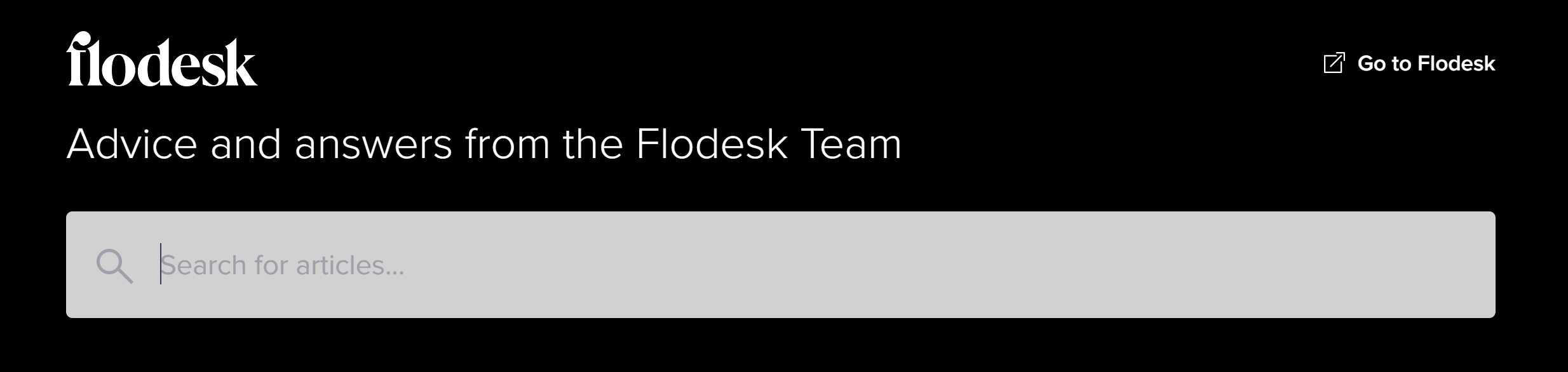 Flodesk Help Center