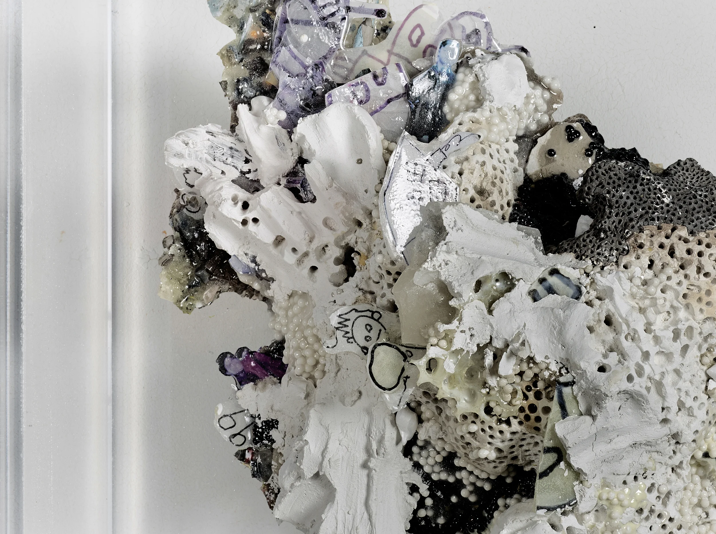Individual #1. 2010 Mixed Media in Plexiglas Box (17.5x19.5x13.5")