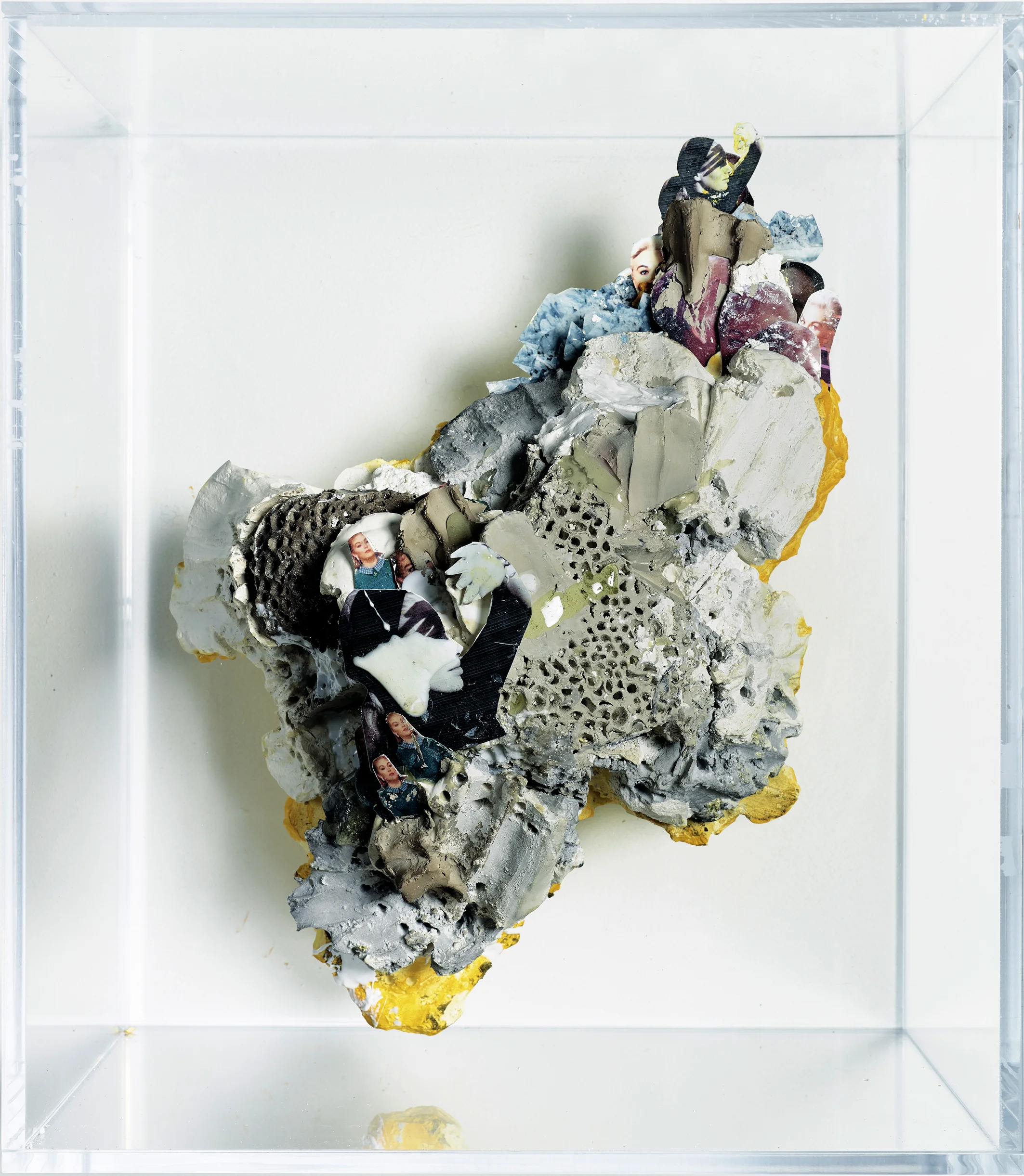 Individual #2. 2016 Mixed Media in Plexiglas Box (17.5x19.5x13.5")