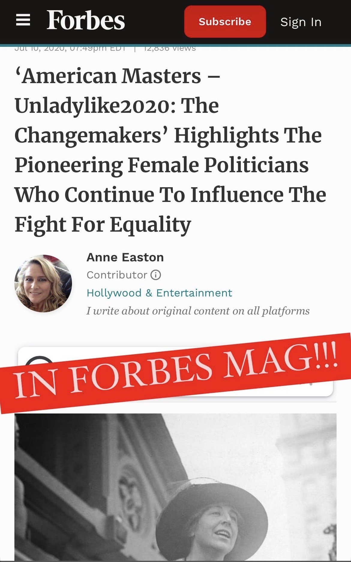 FORBES MAGAZINE - UNLADYLIKE2020 - AMELIE CHABANNES 