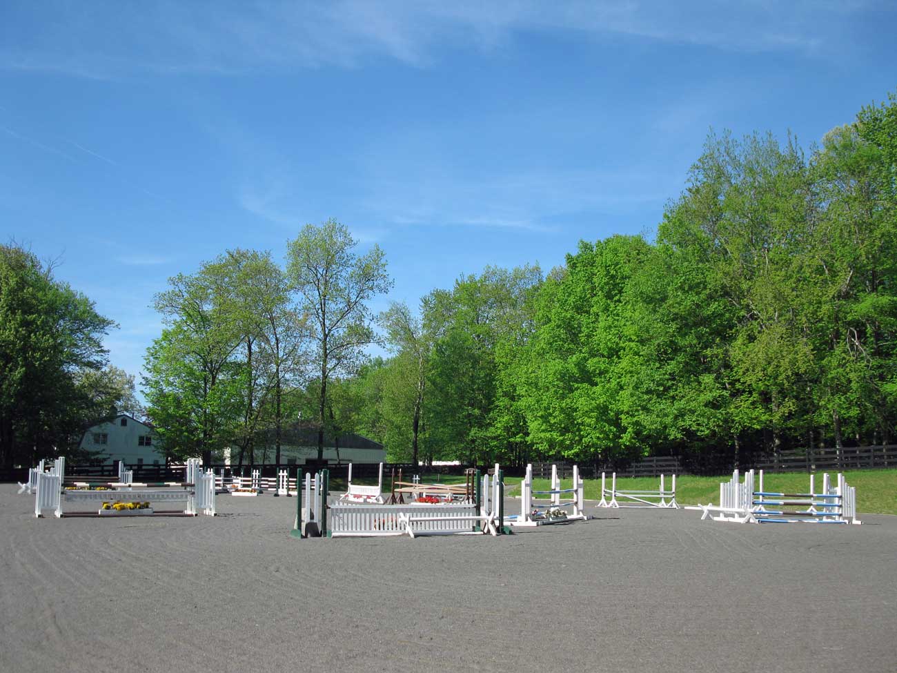 Outdoor Ring with Course of Jumps
