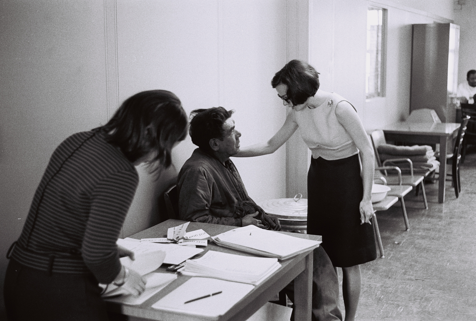 A man gets help at the medical detox clinic in 1967