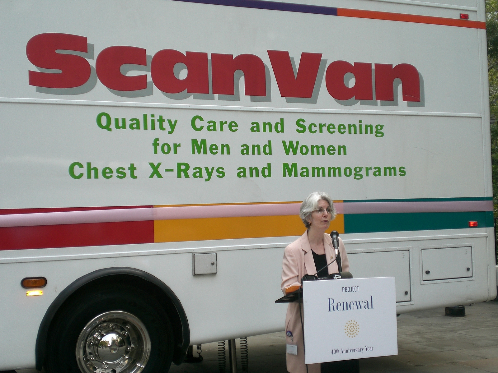 In 2007, the ScanVan becomes the nation's first mobile mammography clinic
