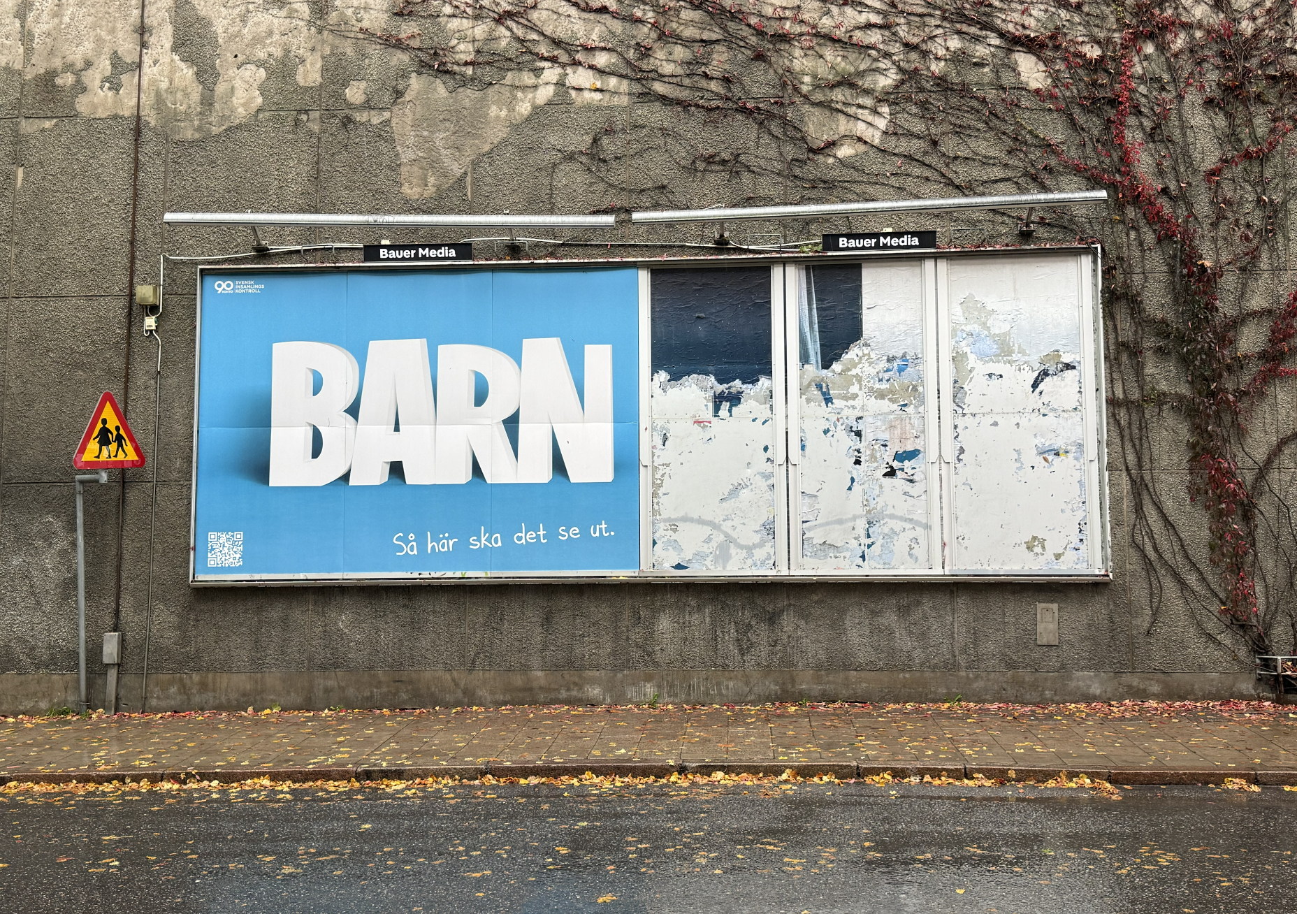 Swedish Childhood Cancer Fund removes cancer from its billboards