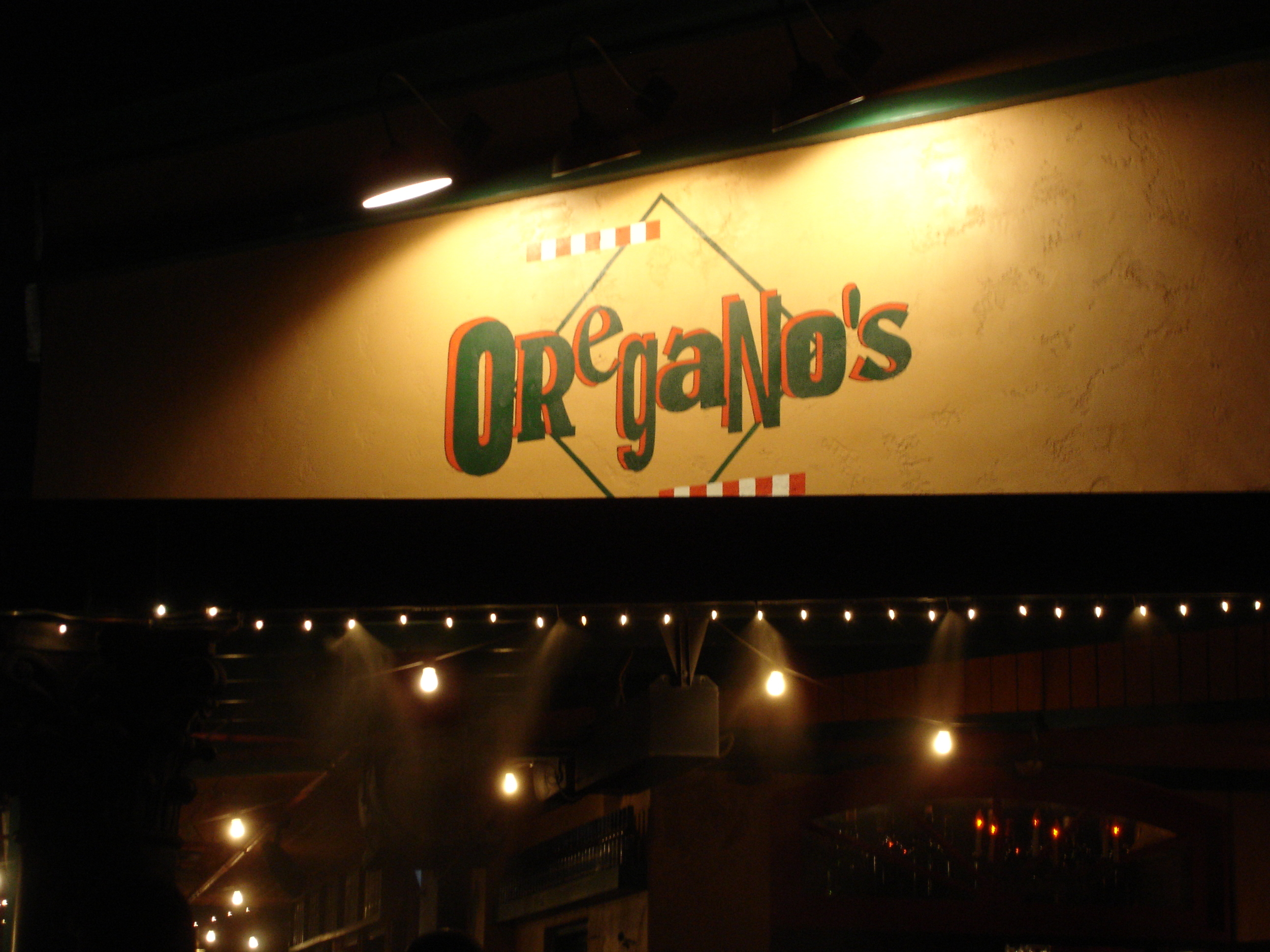 At Oregano's Restaurant in Arizona