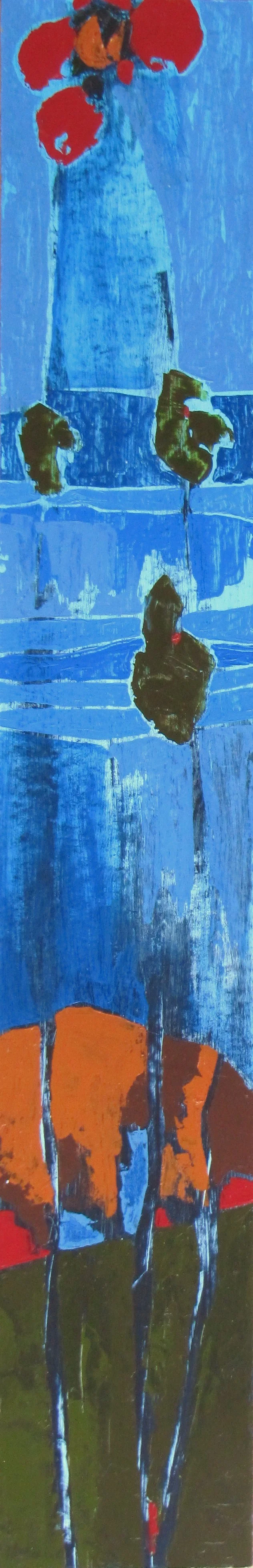 No. 9, 2005 / Acrylic on board, 48 x 8