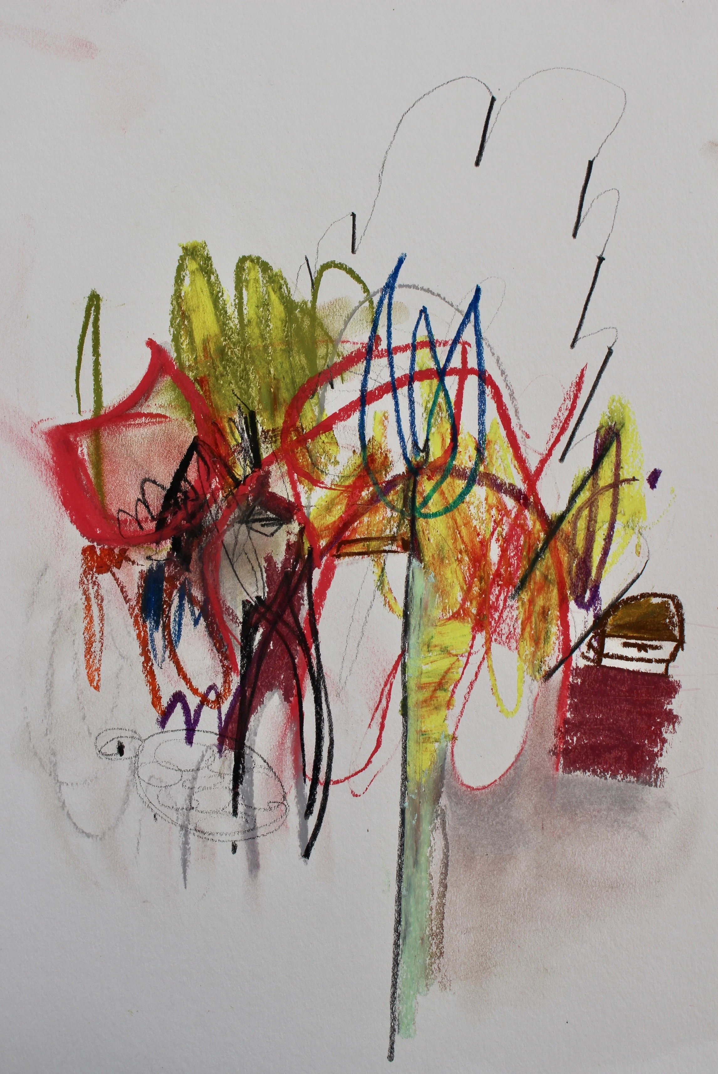 Homemade, 2017 / Mixed media on cold press paper (unmounted and unframed), 12 x 18