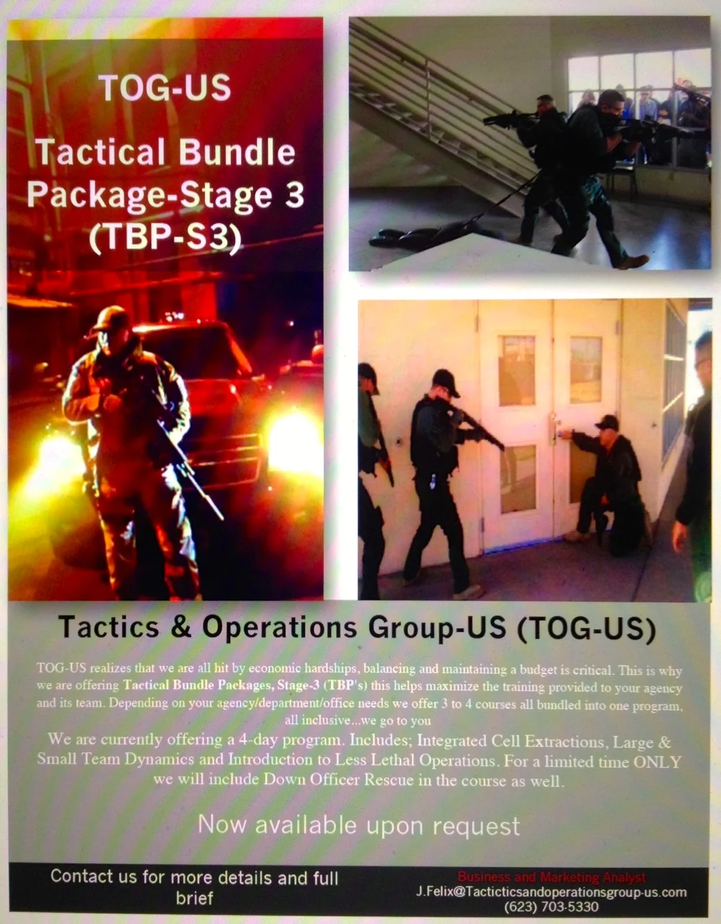 Corrections Tactical Operations (CTO)Training Announcement: