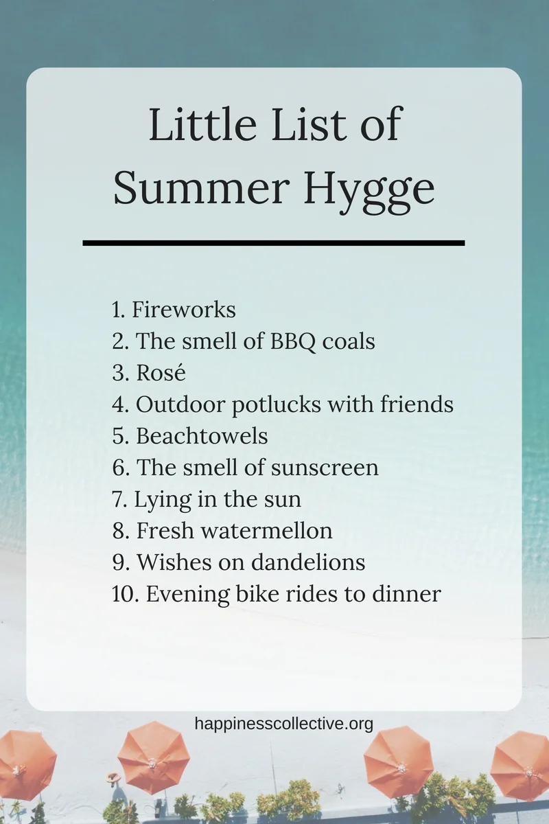 Little List of Summer Hygge