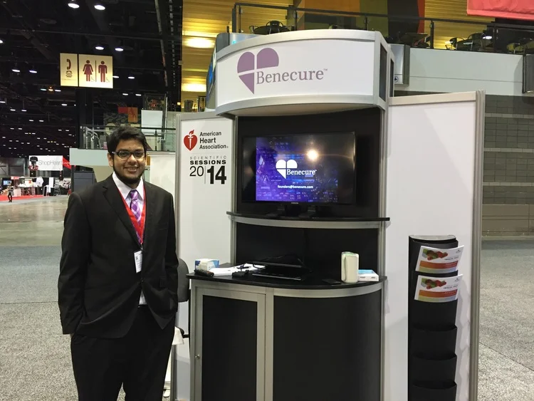 As part of the competition we were given a beautiful booth.