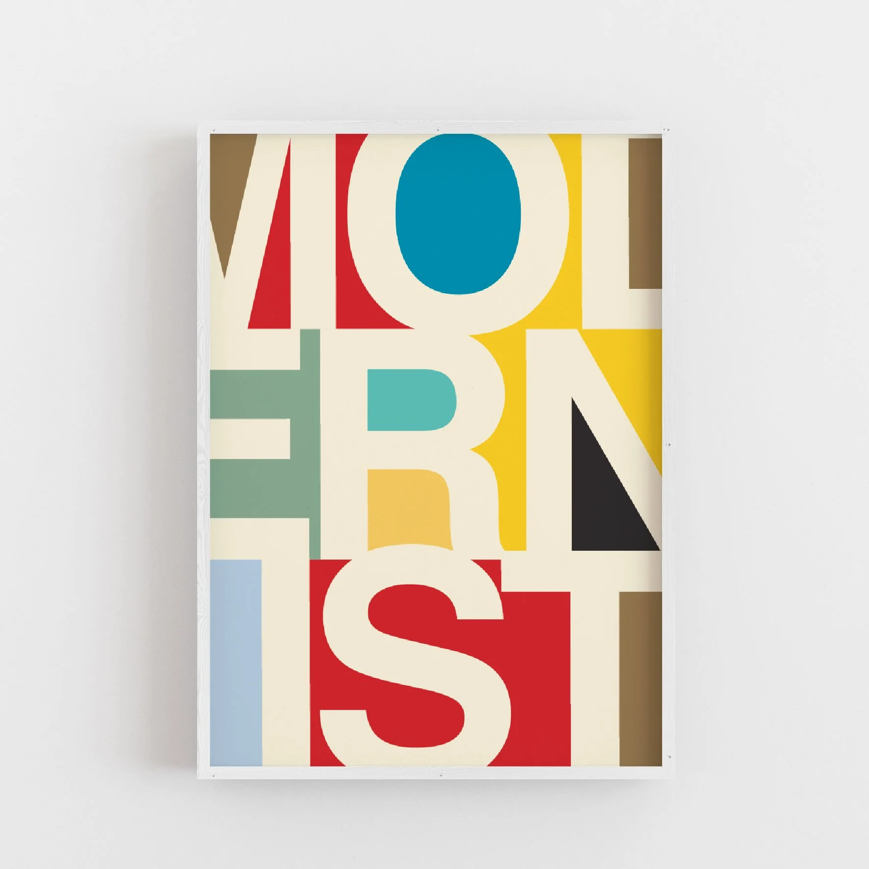 Modernist Typography - Helvetica Graphic Design Art