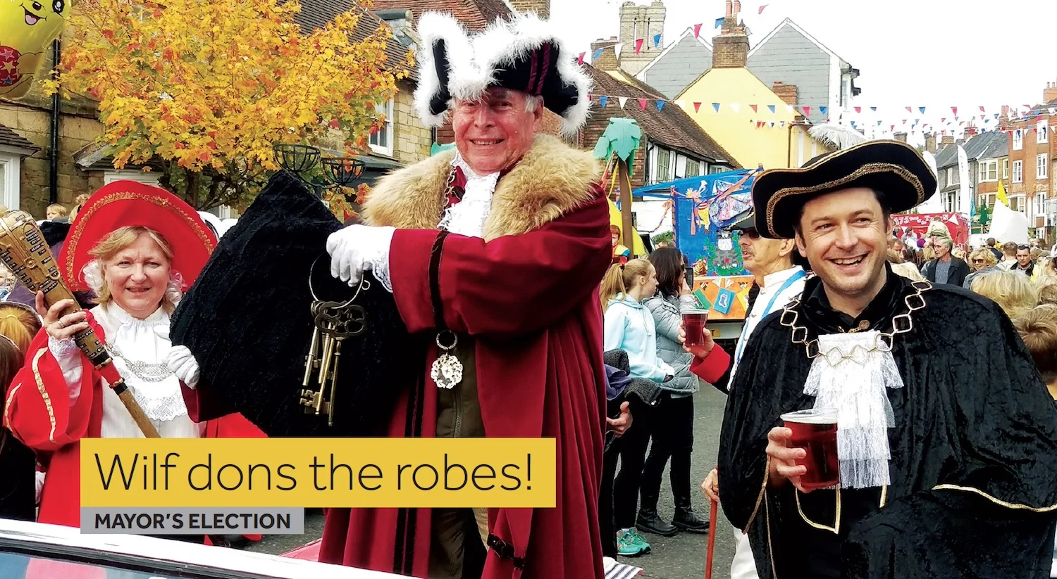 Wilf Knighton - Cuckfield Mayor 2016 - get the keys to Cuckfield