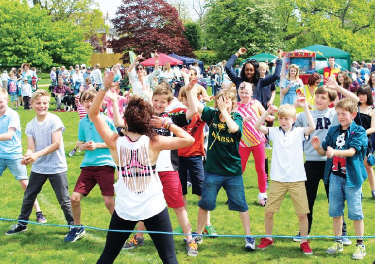 Fun at Cuckoo Fayre, on Cuckfield Recreation Ground