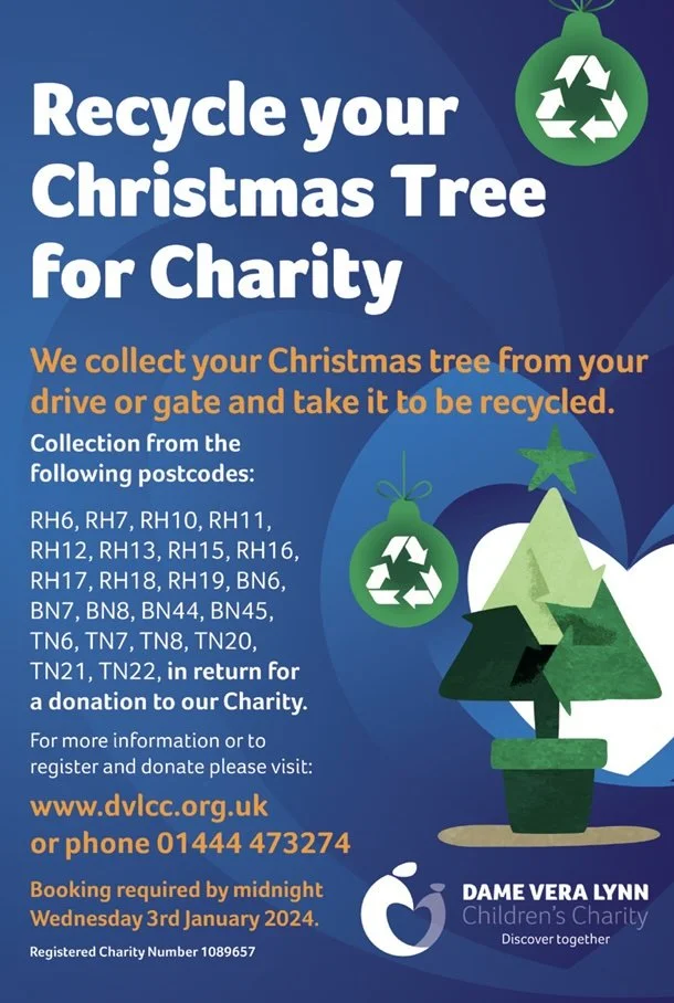 Cuckfield Christmas tree collection for charity January 24