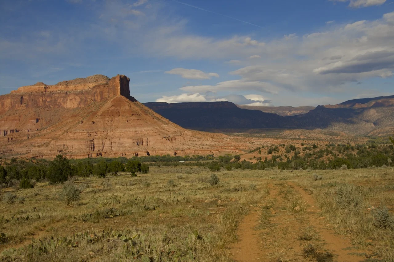 The Palisade towers over Gateway and Gateway Canyon Resort. © 2009 by Bobby Magill
