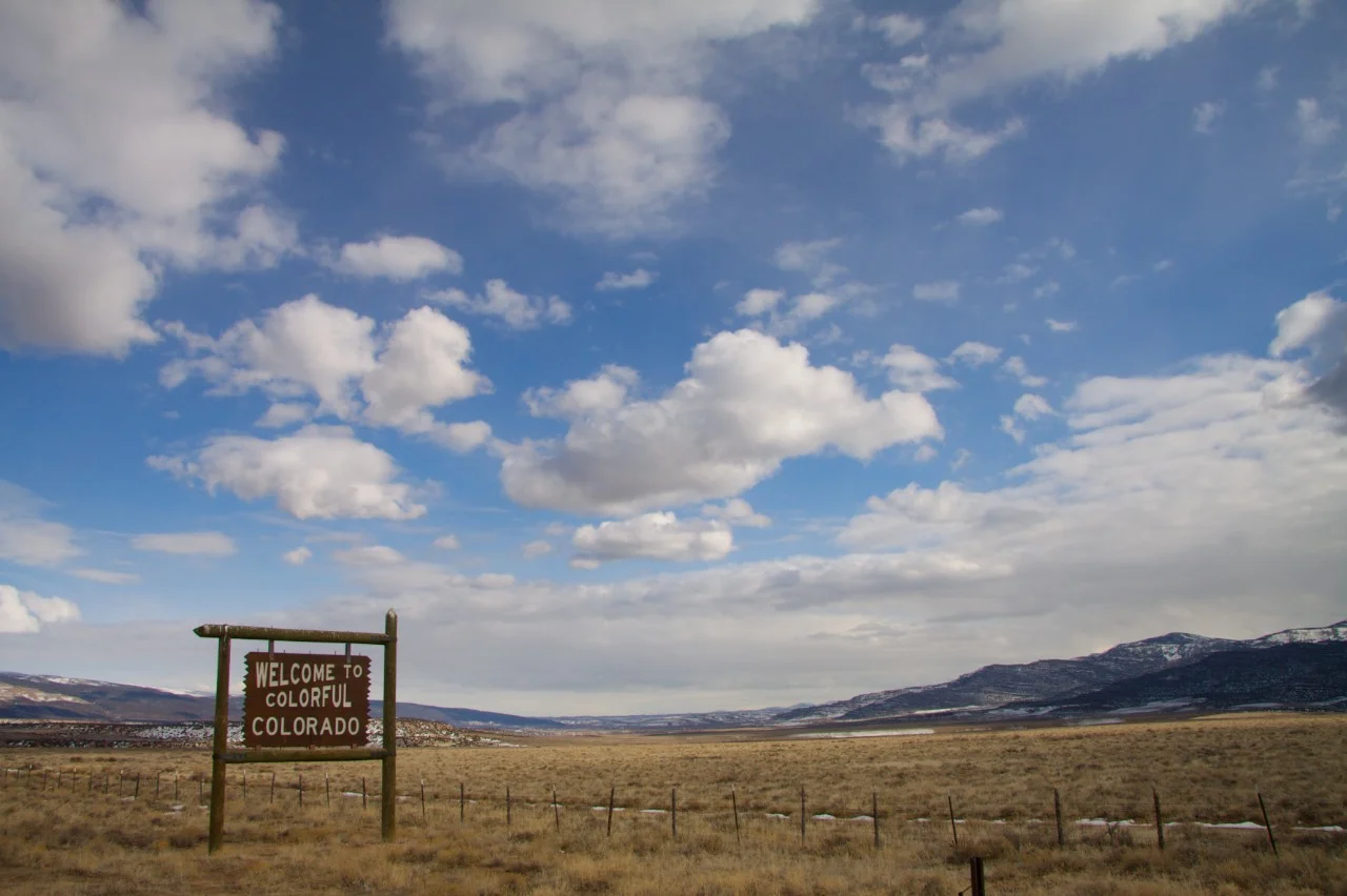 Welcome to the northwest corner of Colorado. Colo. Highway 318 along the Green River. Photo by Bobby Magill, Feb. 2010.