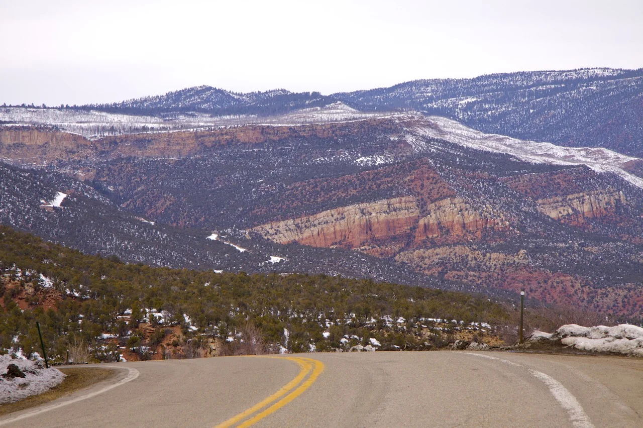 Colo. Hwy. 90 looking over the Paradox Valley. As I write this, there's a gigantic wildfire burning here. © 2010 by Bobby Magill.