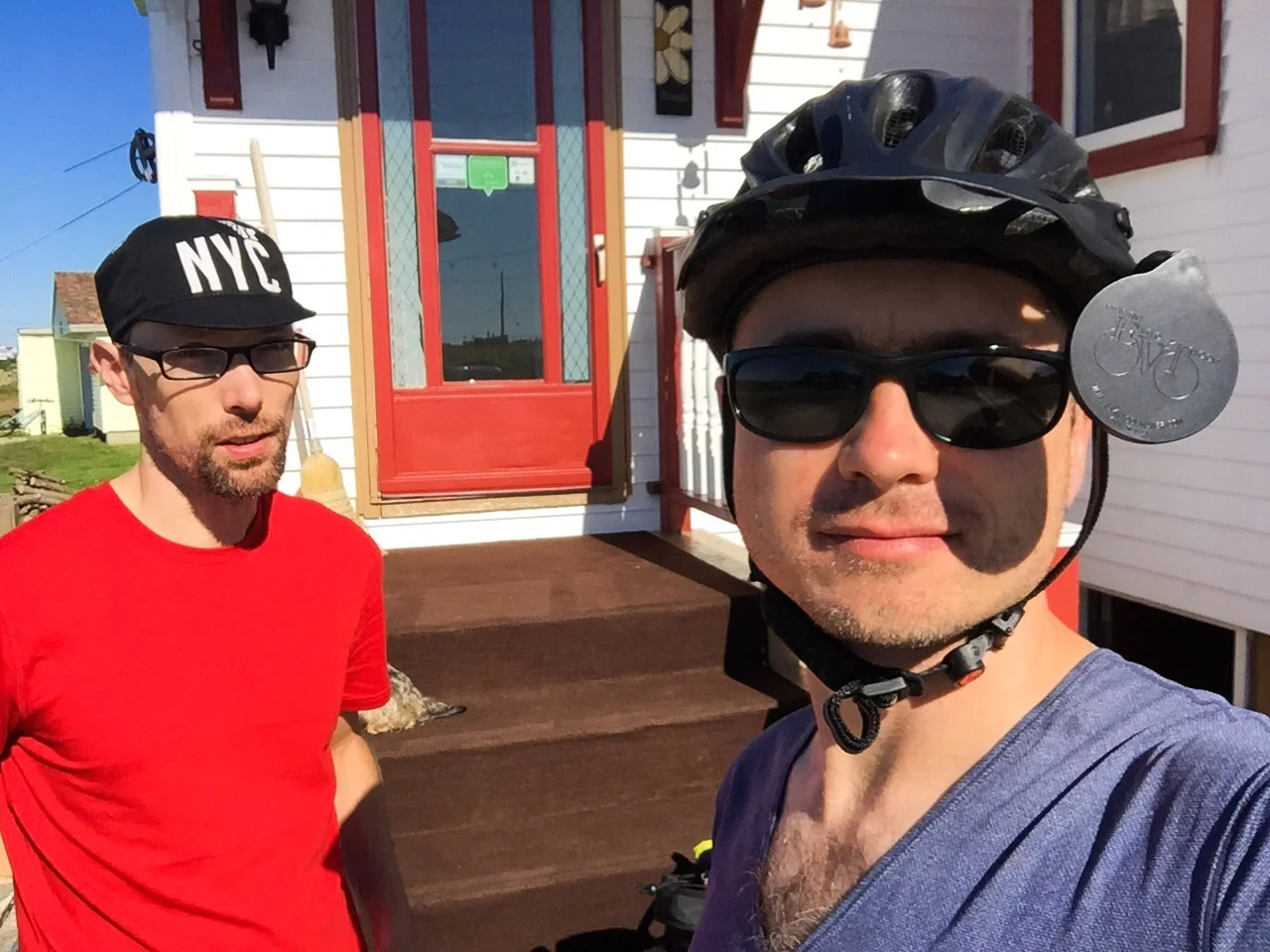 Before departure from Cape Sable Island, where we stayed at a tiny B&B in Clark's Harbor.
