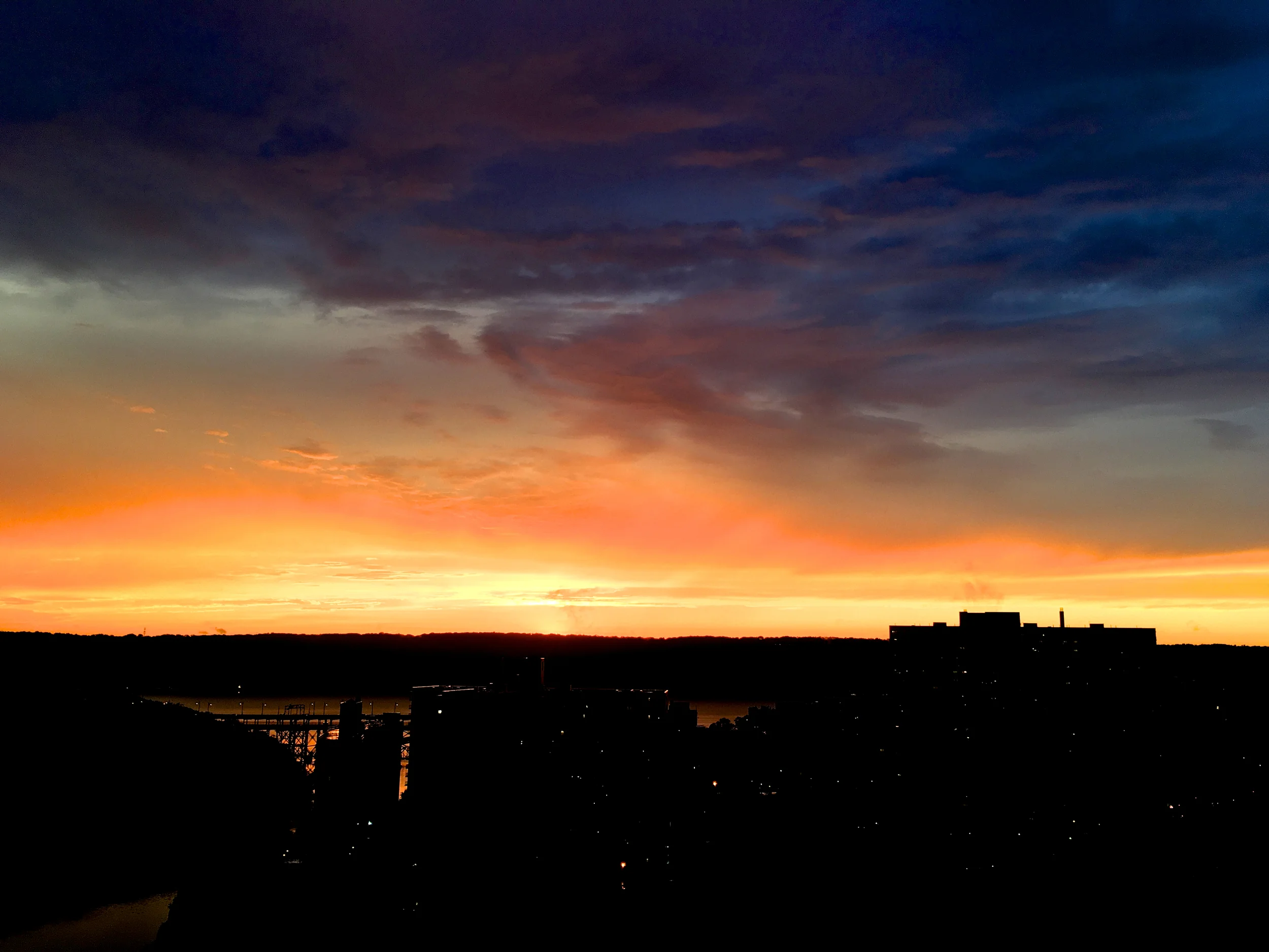 Sunset stormlight over the Hudson and Harlem rivers last week. ©2016 Bobby Magill