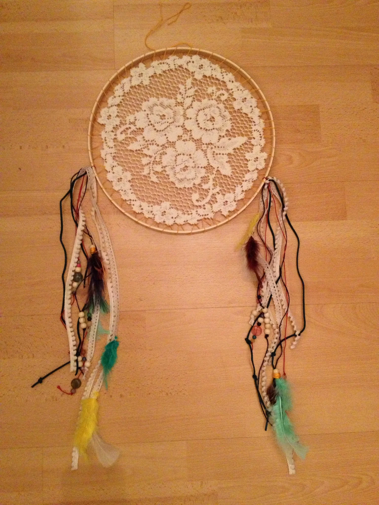 CREATE: lace dream catcher