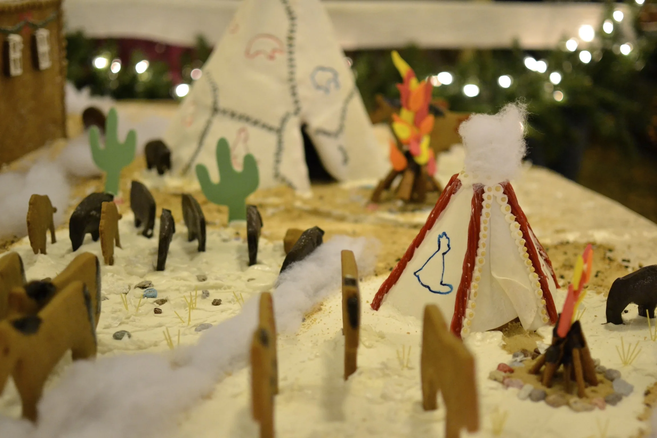 what gingerbread village is complete without a teepee!